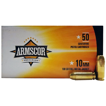 10mm 180gr FMJ Armscor Precision Ammo | 50 Round Box