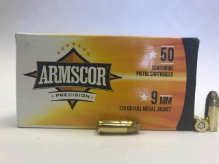 Buy This 9mm Luger [9x19mm] 124 gr FMJ Armscor Precision Ammo for sale