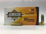 357 Magnum 125gr FMJ Armscor Precision Ammo | 50 Round Box