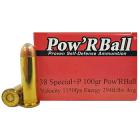 38 Special +P 100gr JHP Corbon Pow'R Ball Ammo | 20 Round Box