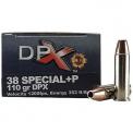 38 Special +P 110gr DPX Corbon Ammo | 20 Round Box