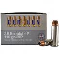 38 Special +P 110gr JHP Corbon Ammo | 20 Round Box