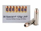 38 Special +P 125gr JHP Corbon Ammo | 20 Round Box