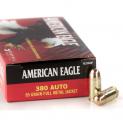 380 ACP (380 Auto) 95gr FMJ Federal American Eagle Box (50 rd)