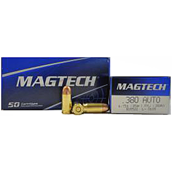 380 Auto [ACP] 95gr FMJ Magtech Ammo | 50 Round Box