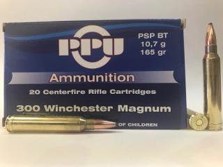 Buy This 300 Winchester Magnum 165gr PSP BT PPU Ammo for Sale