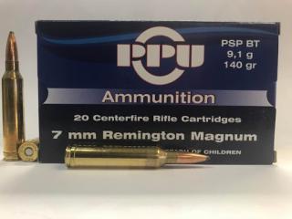 Buy This 7mm Remington Magnum 140gr PSP BT PPU Ammo for Sale