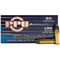 38 Special 158gr LRN PPU Ammo | 50 Round Box