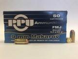 Buy This 9mm Makarov [9x18mm] 93 gr FMJ PPU Ammo for sale