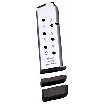 Kimber KimPro Tac-Mag Magazine | 45 ACP | 8 Rounds | Stainless Steel | Full Size