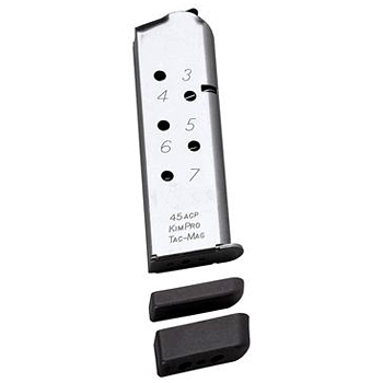 Kimber KimPro Tac-Mag Magazine | 45 ACP | 7 Rounds | Stainless Steel | Full Size