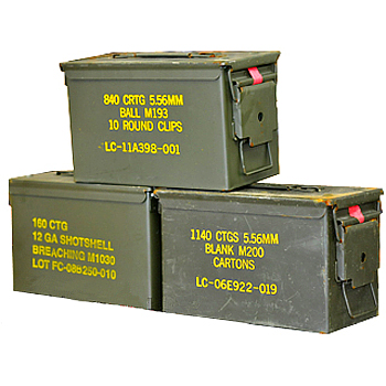 Issued 50 Caliber Mil-Spec Ammo Can